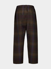 Lemaire Plaid-Check Tapered Wool Trousers