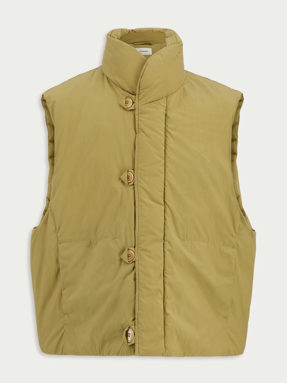 LemairePuffer Gilet Ochre Khaki at Fashion Clinic