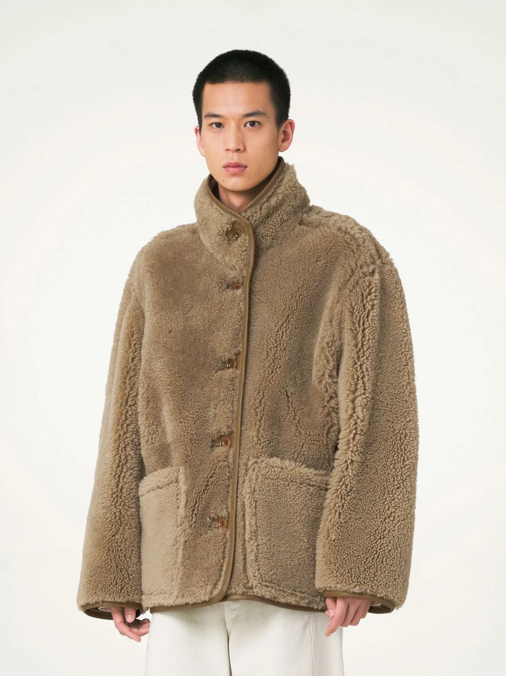 LemaireReversible Shearling Leather Coat at Fashion Clinic