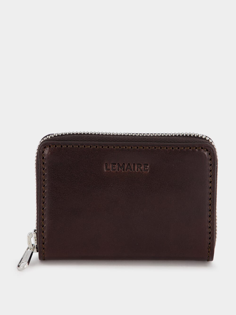 LemaireZip Leather Wallet Compact at Fashion Clinic