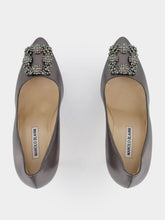 Manolo Blahnik Hangisi 105mm Leather Pumps