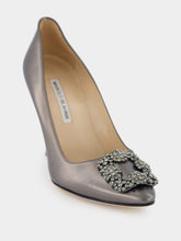 Manolo Blahnik Hangisi 105mm Leather Pumps