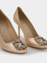 Manolo Blahnik Hangisi 90mm Leather Pumps