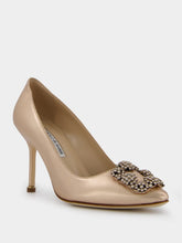 Manolo Blahnik Hangisi 90mm Leather Pumps