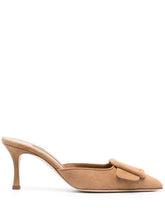 Manolo Blahnik Suede Mules