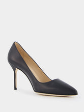 Manolo Blahnik Tora 90mm Leather Pumps
