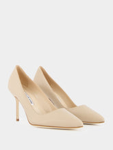 Manolo Blahnik Tora 90mm Leather Pumps