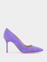 Manolo Blahnik Tora 90mm Suede Pumps