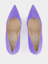 Manolo Blahnik Tora 90mm Suede Pumps