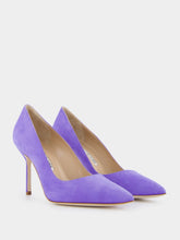 Manolo Blahnik Tora 90mm Suede Pumps