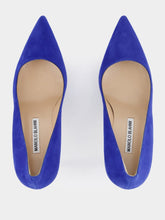 Manolo Blahnik Tora 90mm Suede Pumps