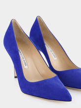 Manolo Blahnik Tora 90mm Suede Pumps
