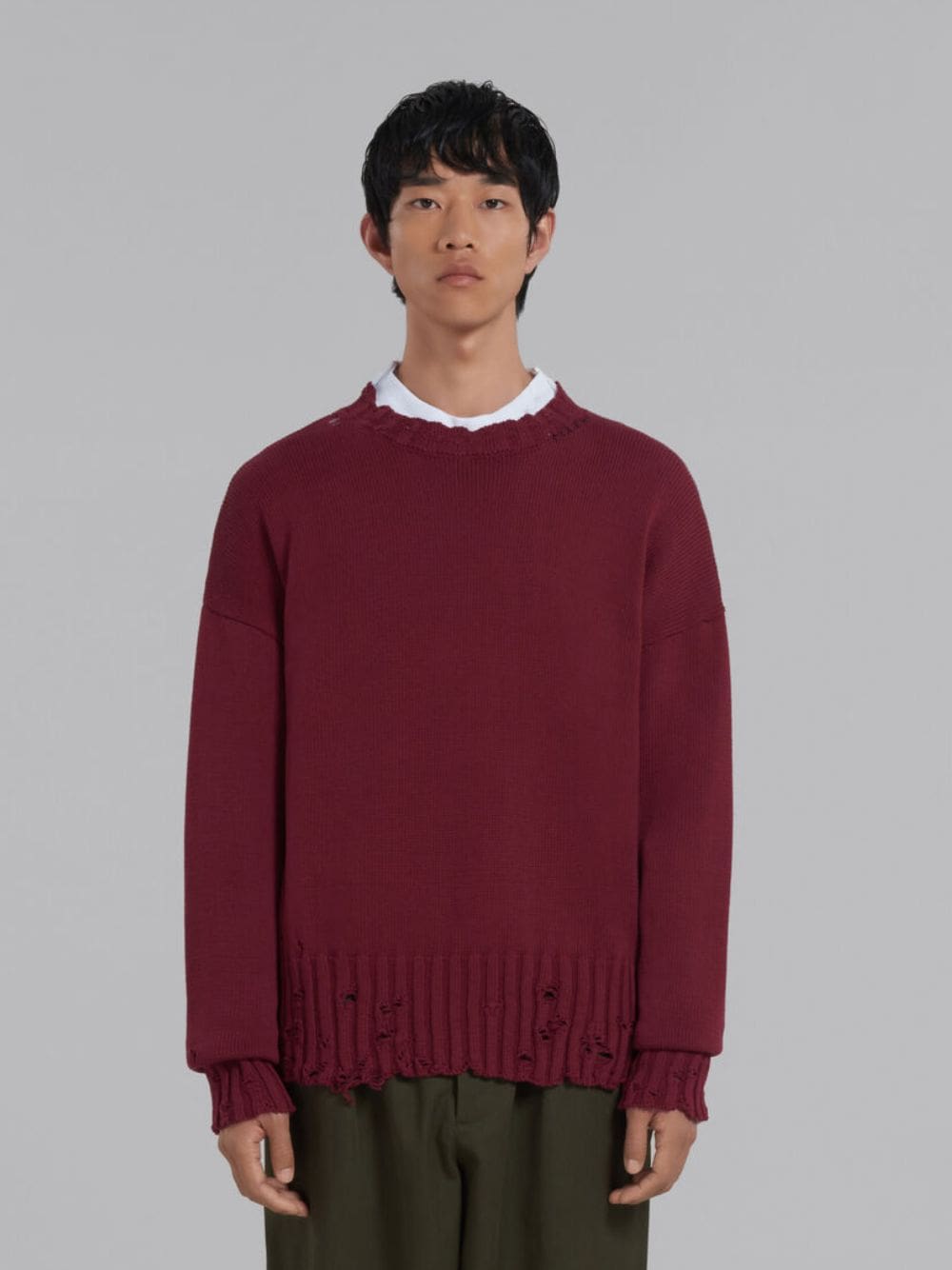 MarniCotton Crewneck Sweater at Fashion Clinic