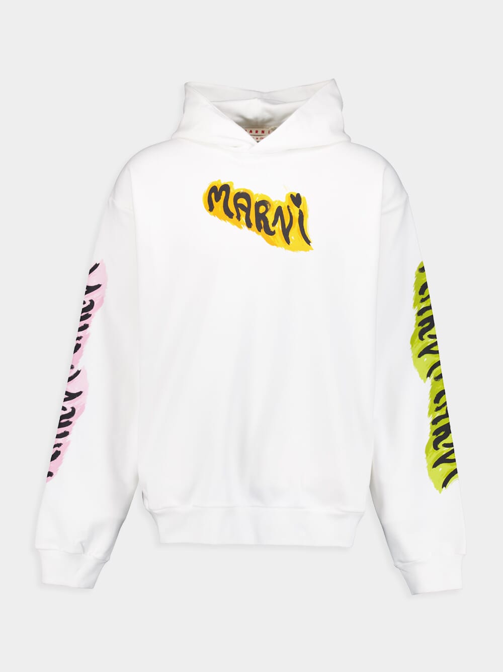 MarniCotton Hoodie With Graffiti Prints at Fashion Clinic