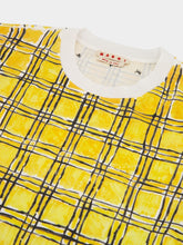Marni Cotton T-Shirt With Irregular Checked Print