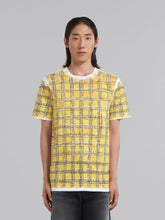 Marni Cotton T-Shirt With Irregular Checked Print