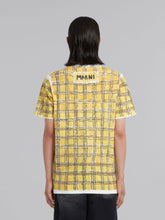 Marni Cotton T-Shirt With Irregular Checked Print