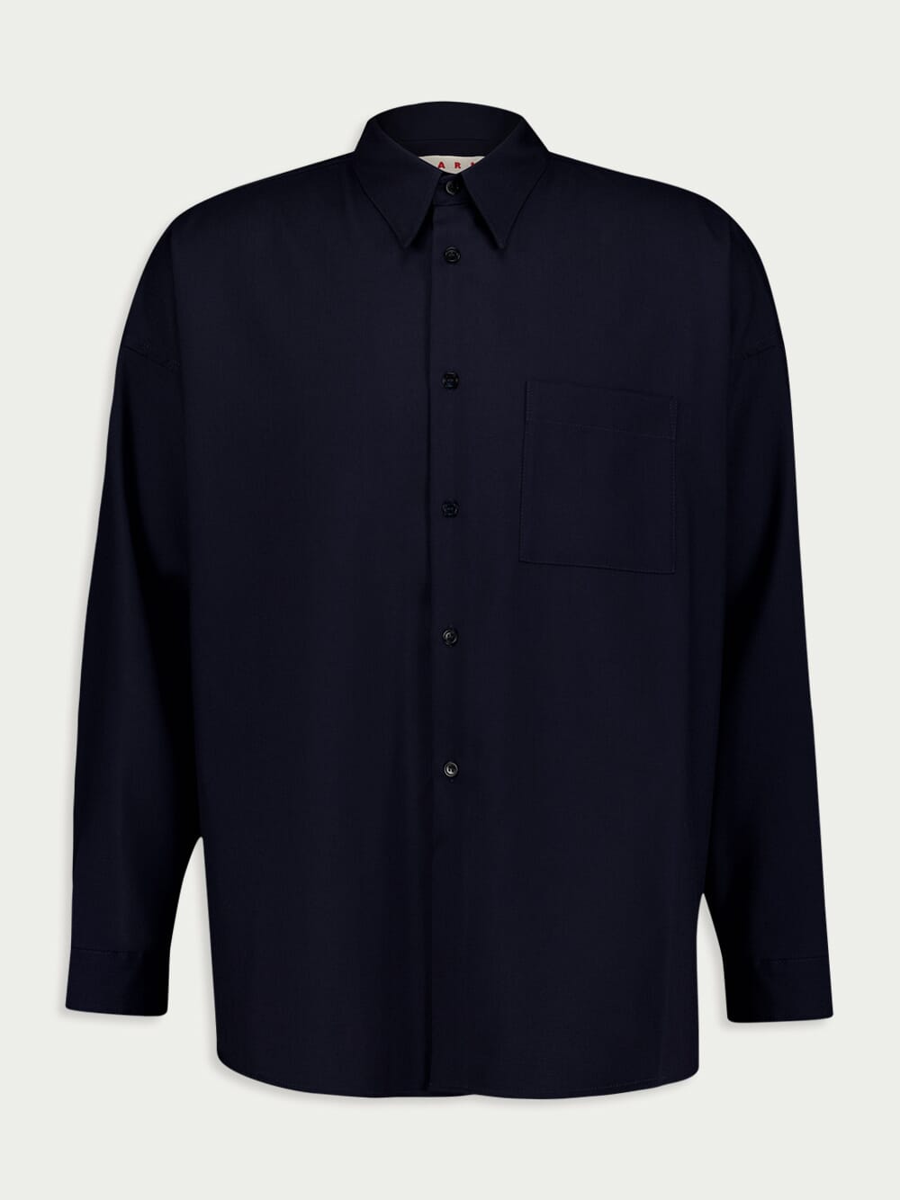 MarniMarni Logo Chest-Pocket Shirt at Fashion Clinic