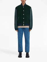 Marni Wool Felt Bomber With Leather Sleeves