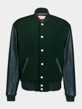 Marni Wool Felt Bomber With Leather Sleeves