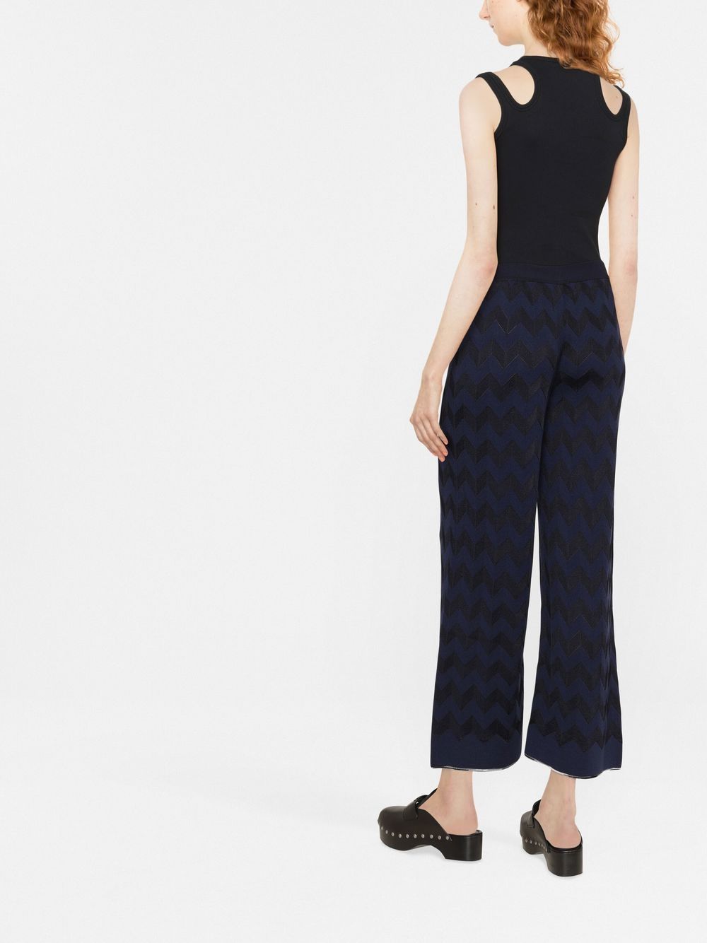 MissoniChevron straight-leg trousers at Fashion Clinic