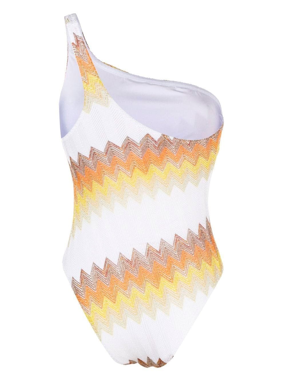 MissoniZig-zag one-shoulder swimsuit at Fashion Clinic