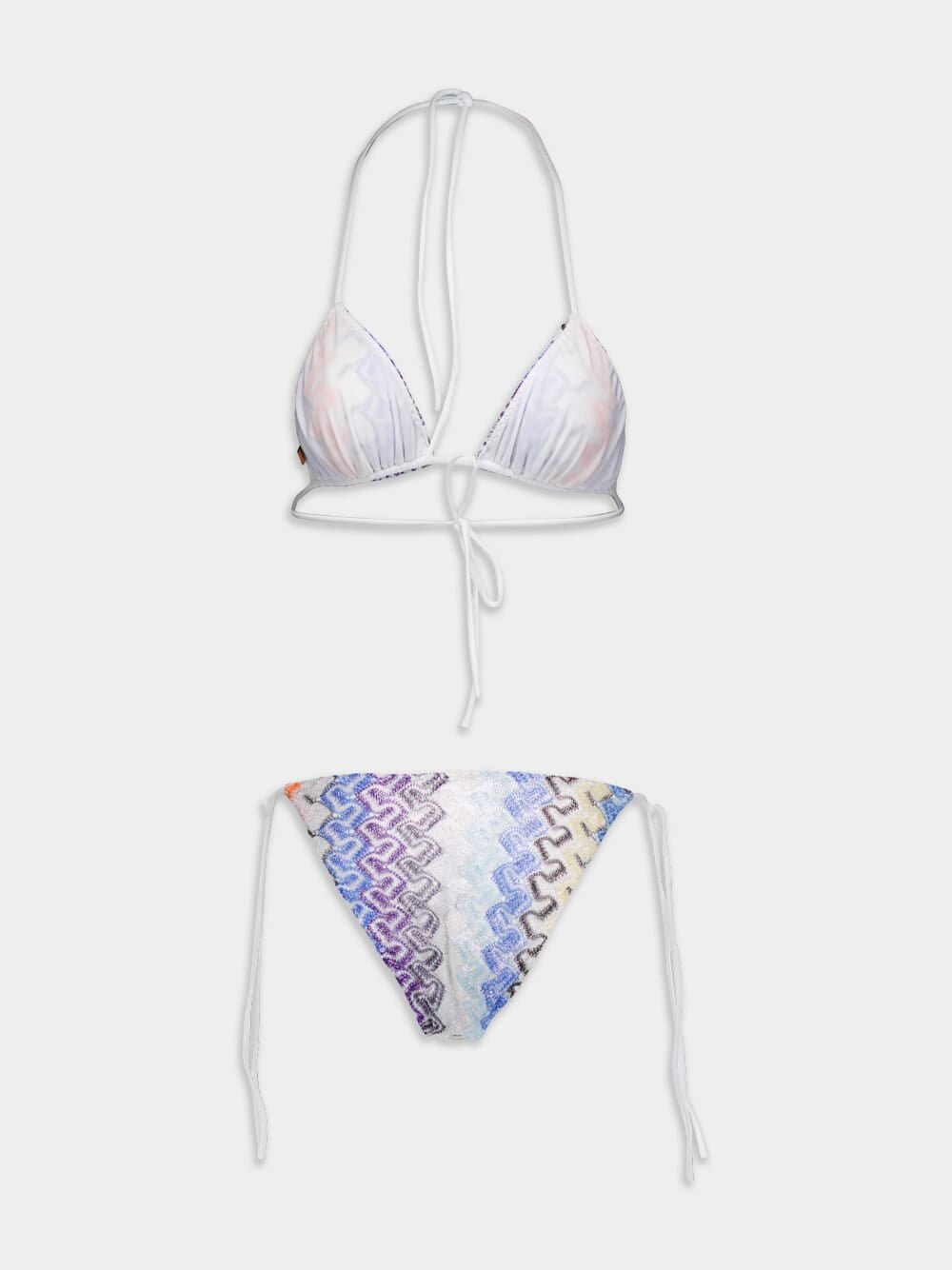 MissoniZigzag-Print Halterneck Bikini Set at Fashion Clinic