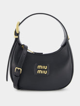 Miu Miu Black Leather Hobo Bag