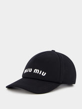 Miu Miu Drill Embroidered Baseball Cap