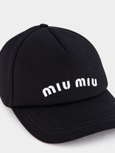 Miu Miu Drill Embroidered Baseball Cap