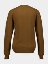 Miu Miu Slim-Fit Brown Cashmere Knit Cardigan