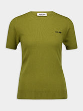 Miu Miu Slim-fit Green Cashmere Sweater