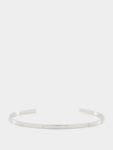 MM6 Maison Margiela Logo-Engraved Cuff Bracelet