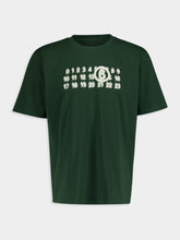 MM6 Maison Margiela Logo-Print Cotton Green T-Shirt