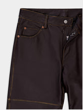 MM6 Maison Margiela Straight-Leg Leather Trousers