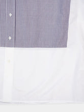 MM6 Maison Margiela Stripe-Print Panelled Cotton Shirt