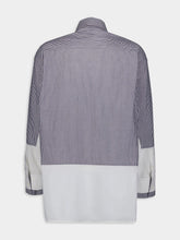 MM6 Maison Margiela Stripe-Print Panelled Cotton Shirt