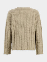 MM6 Maison Margiela V-Neck Cabel-Knit Cardigan