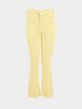Mother The Hustler Ankle Fray Yellow Jeans