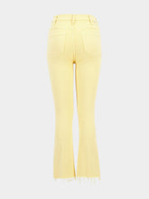 Mother The Hustler Ankle Fray Yellow Jeans