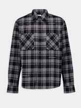 Off-White Checked Flannel Cotton Shirt