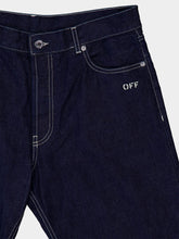 Off-White Embroidered-Logo Jeans