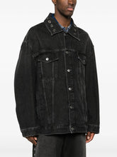 Off-White Eyelet-Detail Cotton Denim Jacket