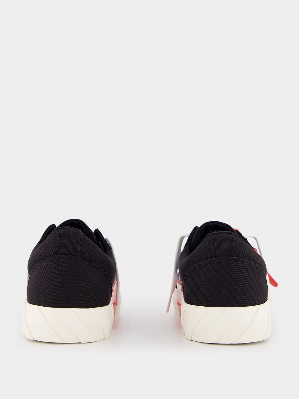 Off-WhiteLow Vulcanized Black Sneakers at Fashion Clinic