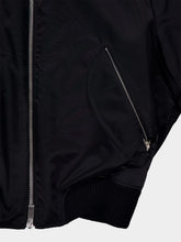 Off-White Satin Finish Bomber Jacket