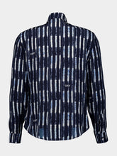 Off-White Shibori All-Over Print Silk Shirt