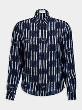 Off-White Shibori All-Over Print Silk Shirt