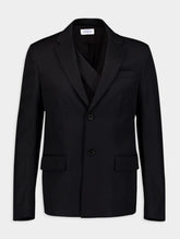 Off-White Single-Breasted Wool Blazer