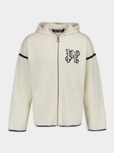 Palm Angels Monogram Zip-Up Wool Jacket