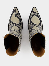 Paris Texas Dallas Ankle Python-Print Boot